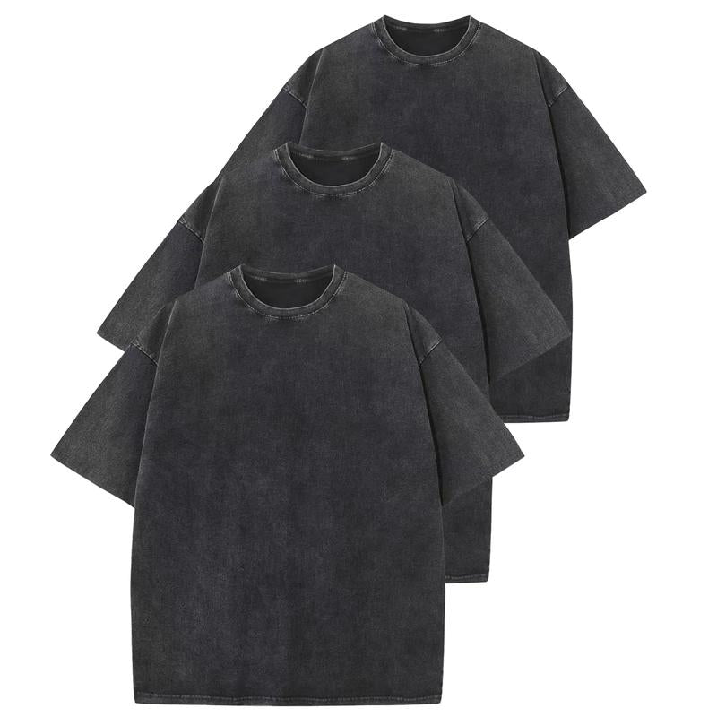 Trendy Women's 3-Pack Oversized T-Shirt Set with Loose Fit