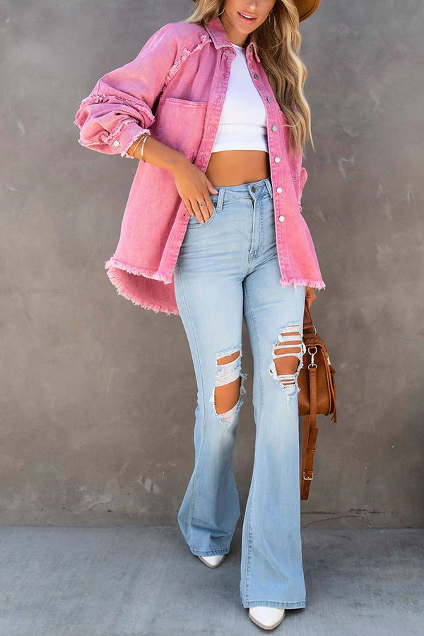 Trendy Playful Women's Denim Jacket