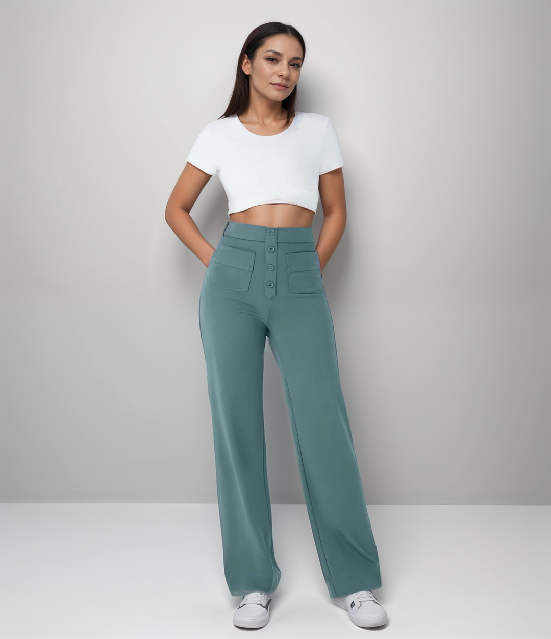 Elsa | Trendy Elastic High Waist Sculpt Pants