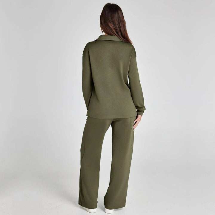 Eline | Luxury Loungewear Set with Comfy Pants and V-Neck