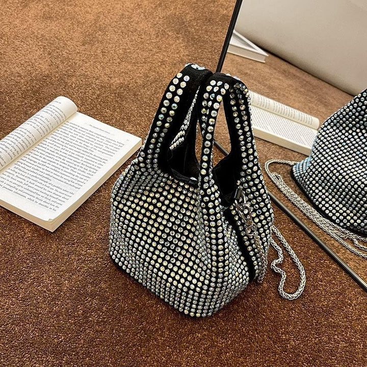 Lorelie | Glam Mini Bag with Rhinestones and Chain Strap