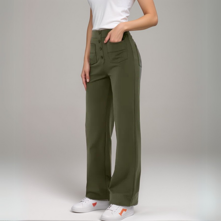 Elsa | Trendy Elastic High Waist Sculpt Pants