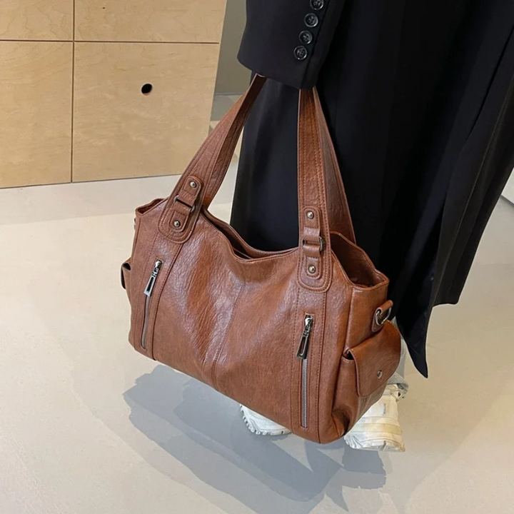 Stylish Luxury Women's Shoulder Bag with Zipper