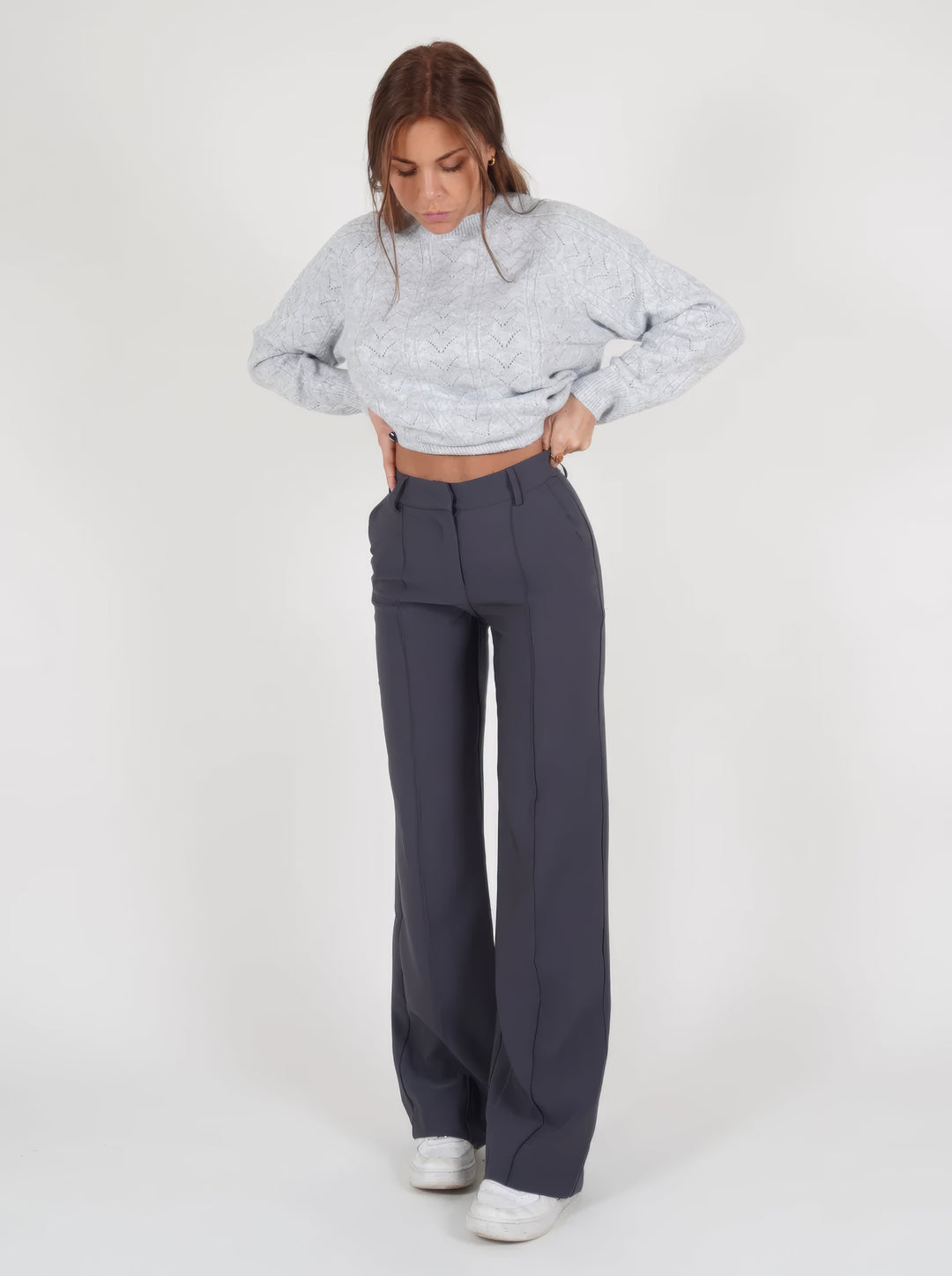 Arna | Elegant High-Waist Trousers with Straight Leg
