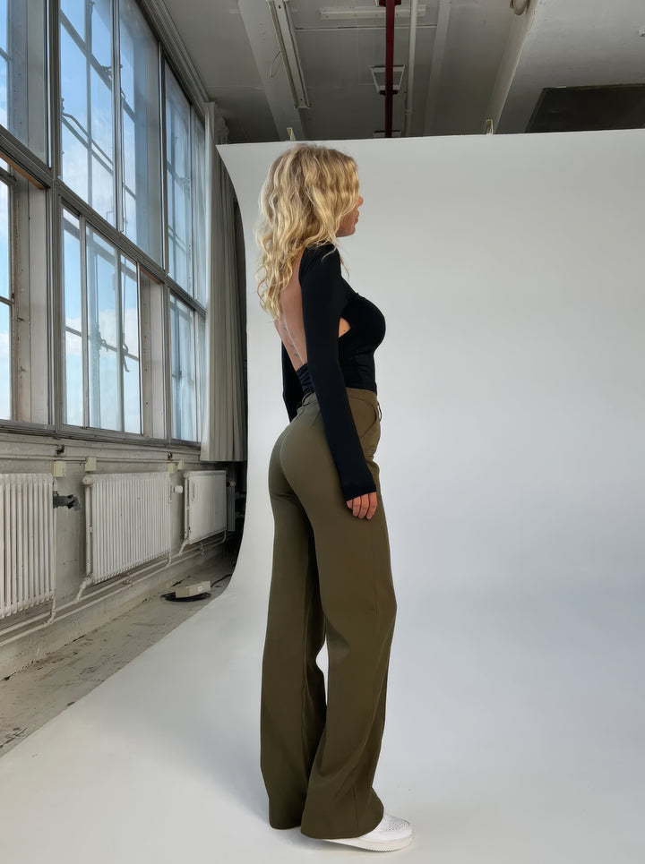 Arna | Elegant High-Waist Trousers with Straight Leg