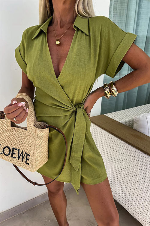Peggie | Wrap mini dress