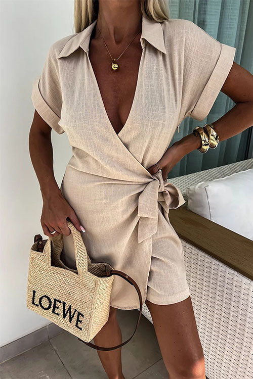 Peggie | Wrap mini dress