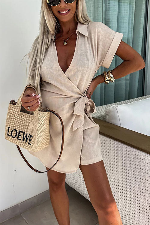 Peggie | Wrap mini dress