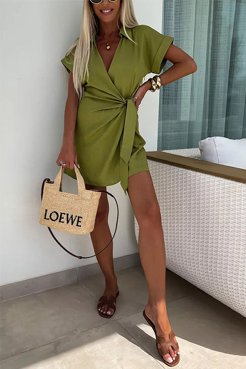 Peggie | Wrap mini dress