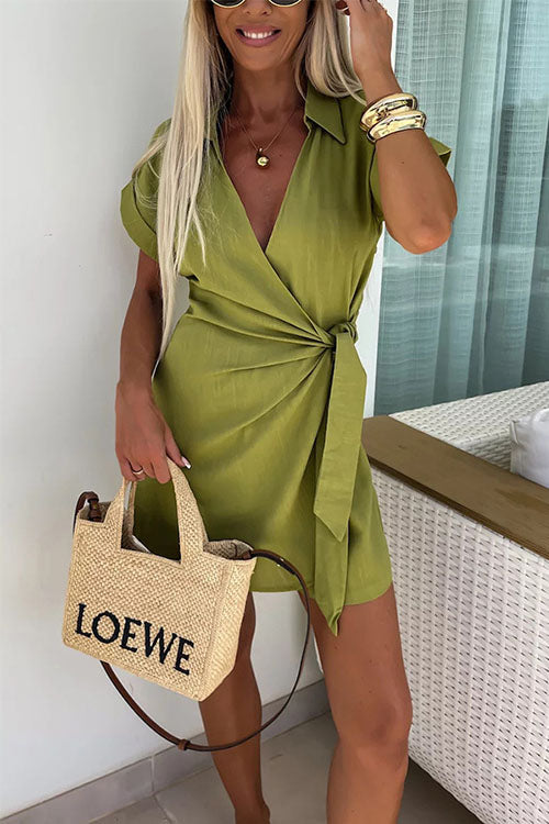Peggie | Wrap mini dress