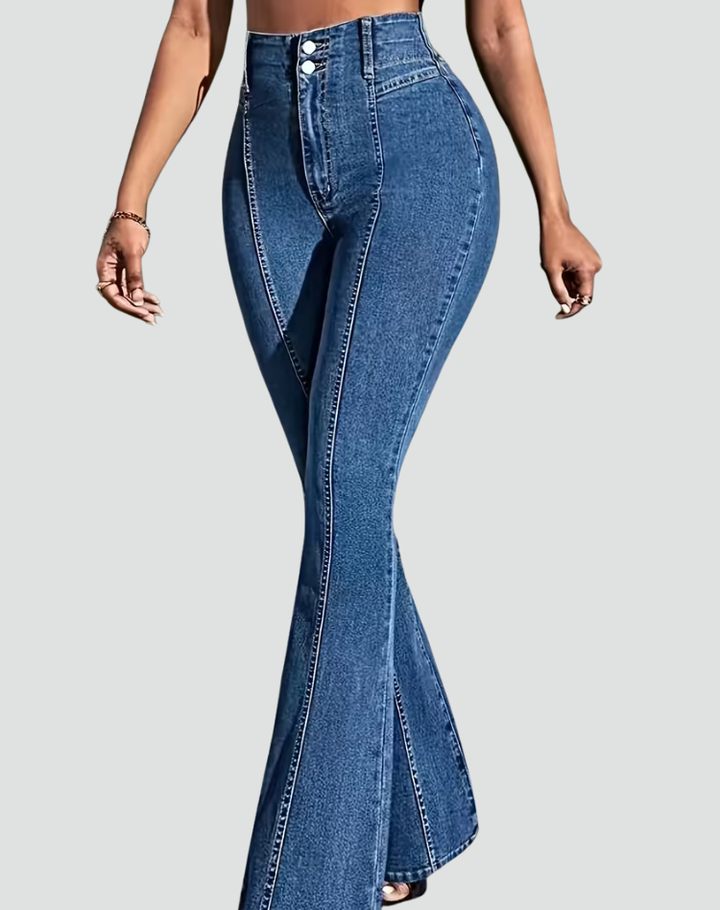 Beverley | Playful Flared Jeans with Bow Details