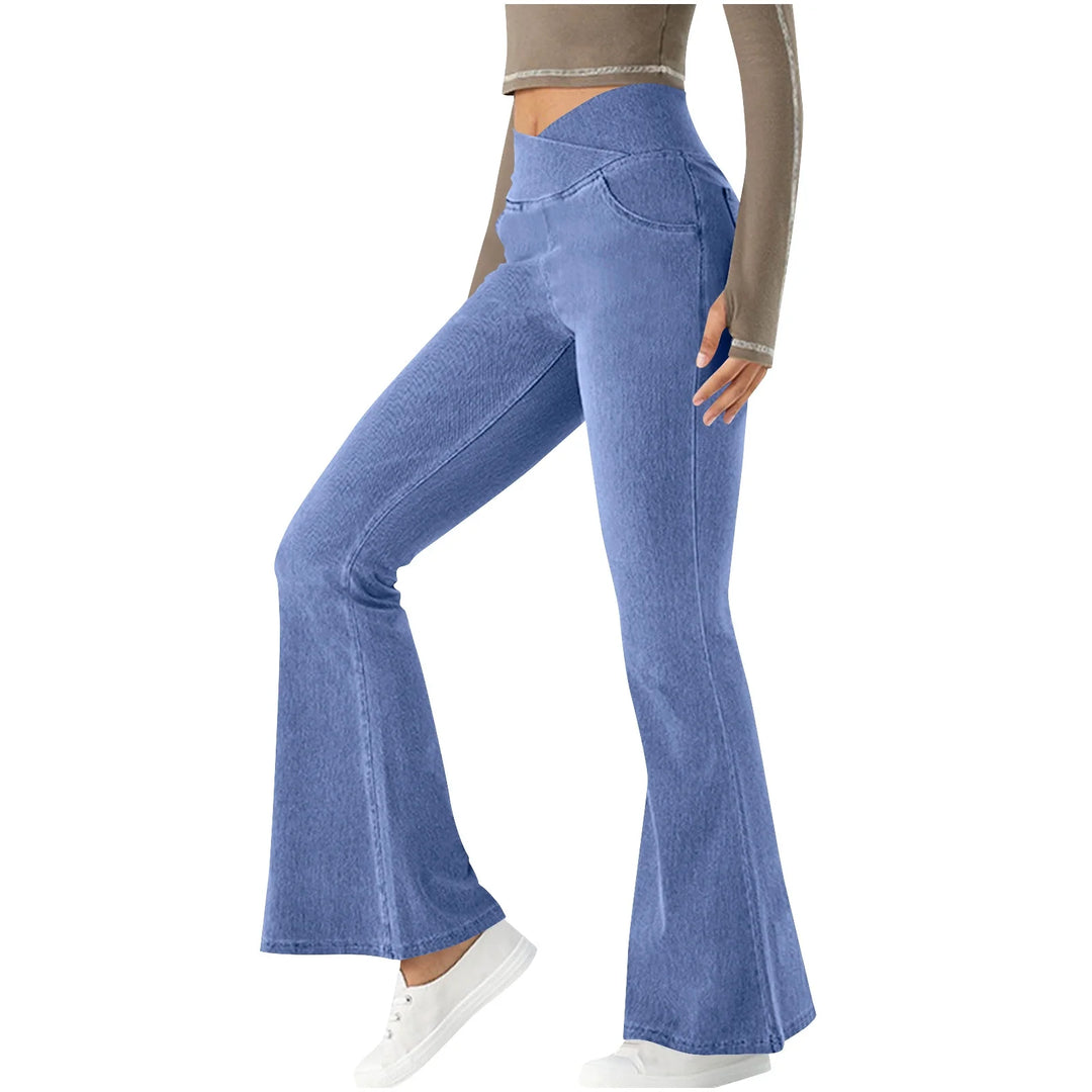 Veronica | Elastic Flattering Flared Pants