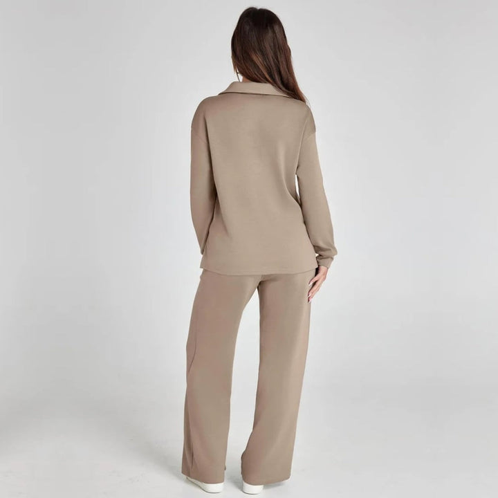 Eline | Luxury Loungewear Set with Comfy Pants and V-Neck