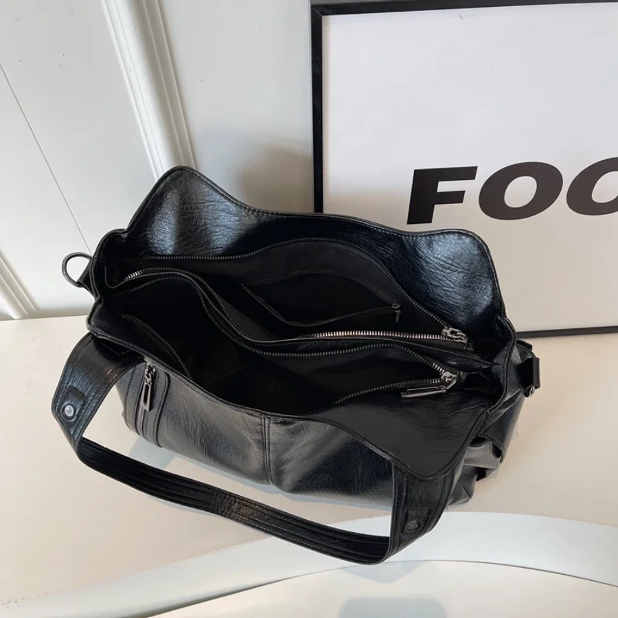 Stylish Luxury Women's Shoulder Bag with Zipper