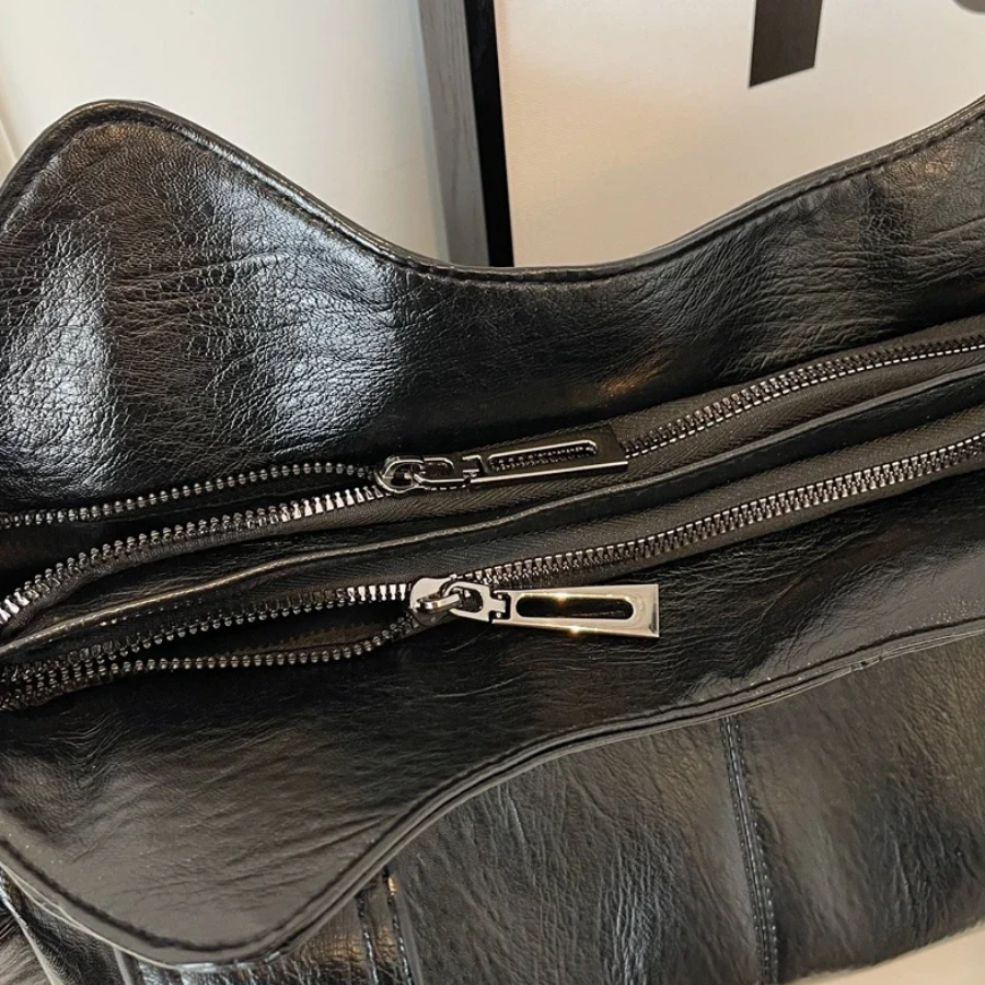 Stylish Luxury Women's Shoulder Bag with Zipper
