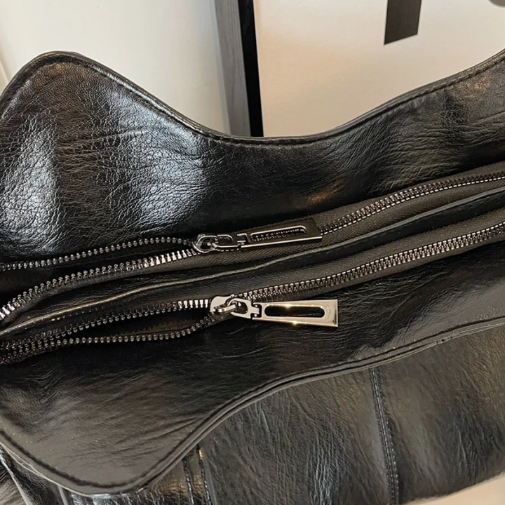 Stylish Luxury Women's Shoulder Bag with Zipper