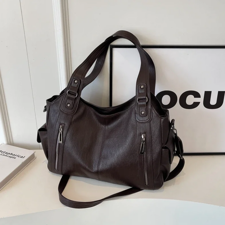 Stylish Luxury Women's Shoulder Bag with Zipper