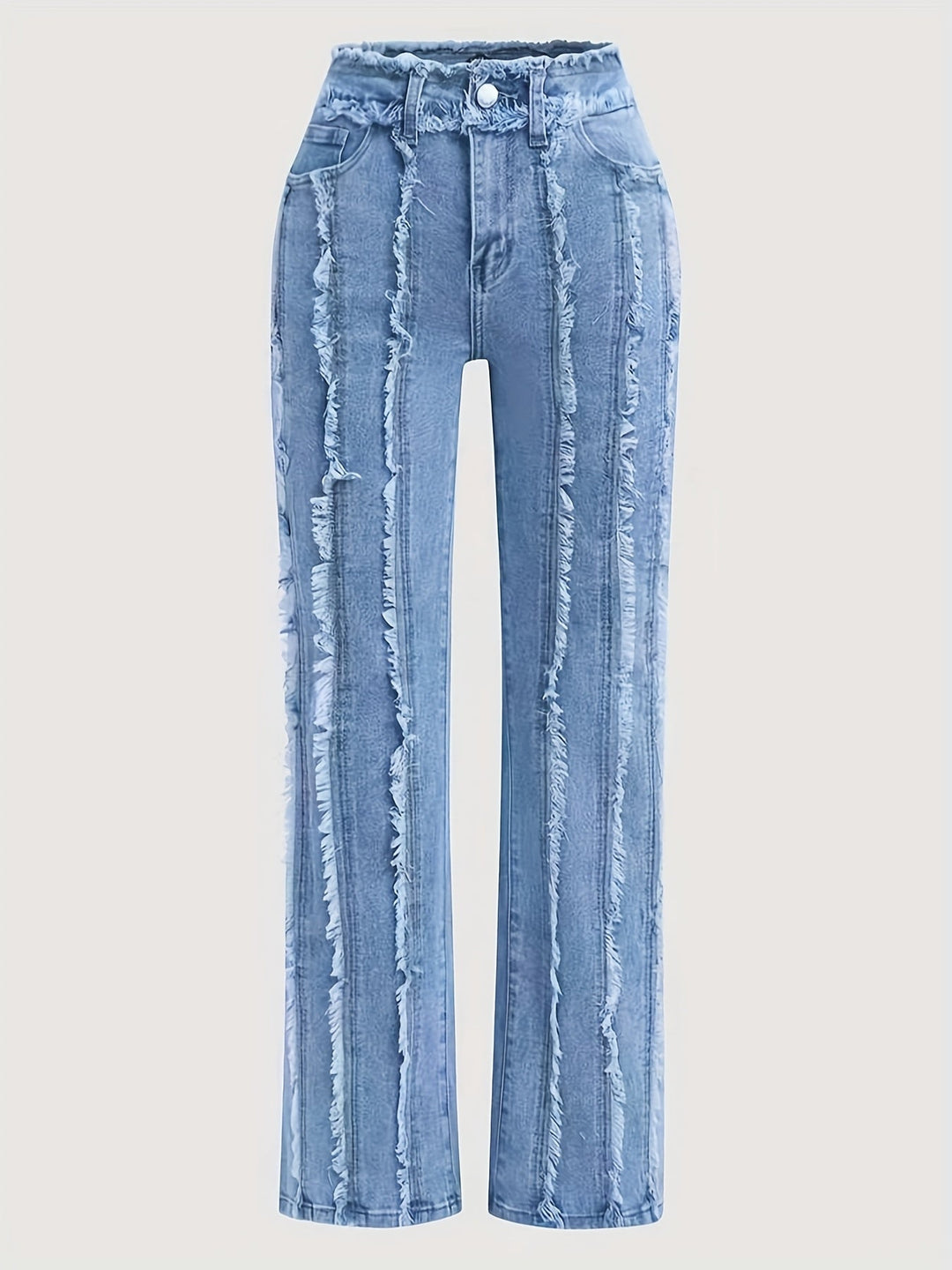 Mayla | Striped High-Waist Jeans