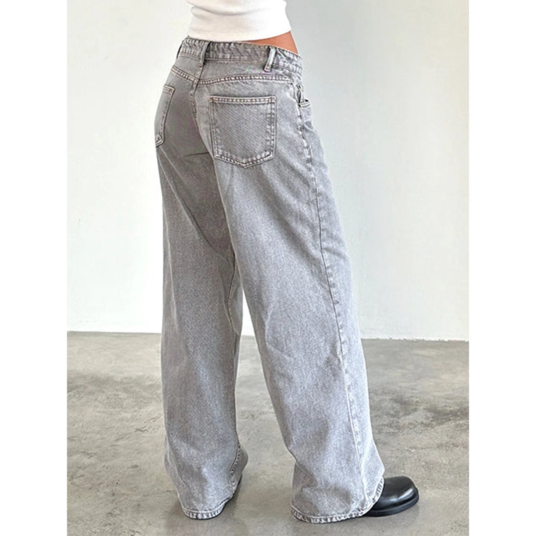 Yael | Low Rise Straight-Leg Jeans