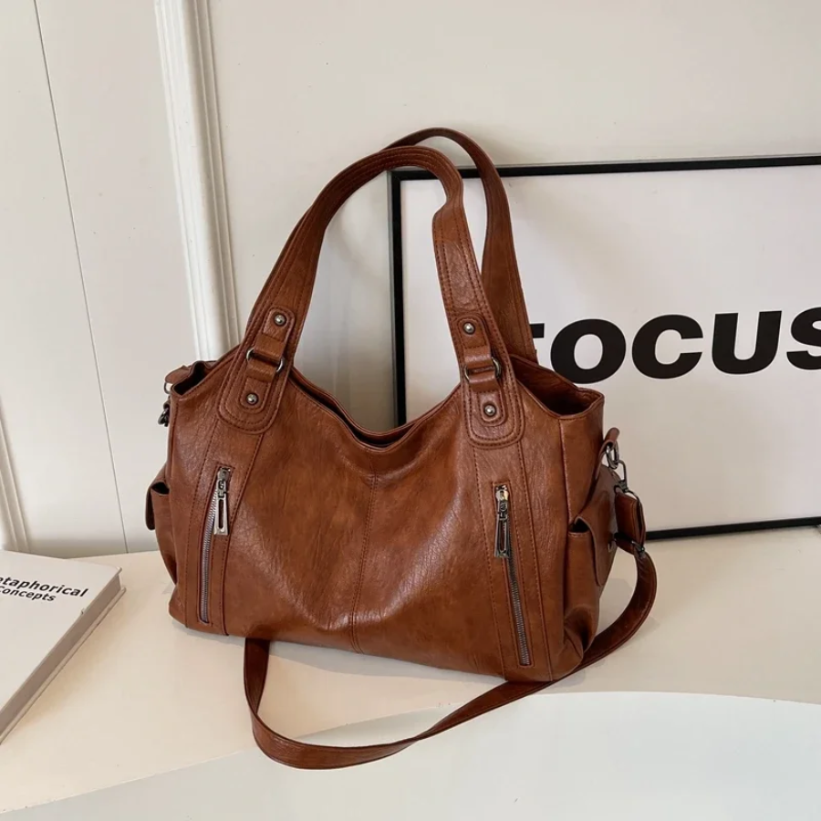 Stylish Luxury Women's Shoulder Bag with Zipper