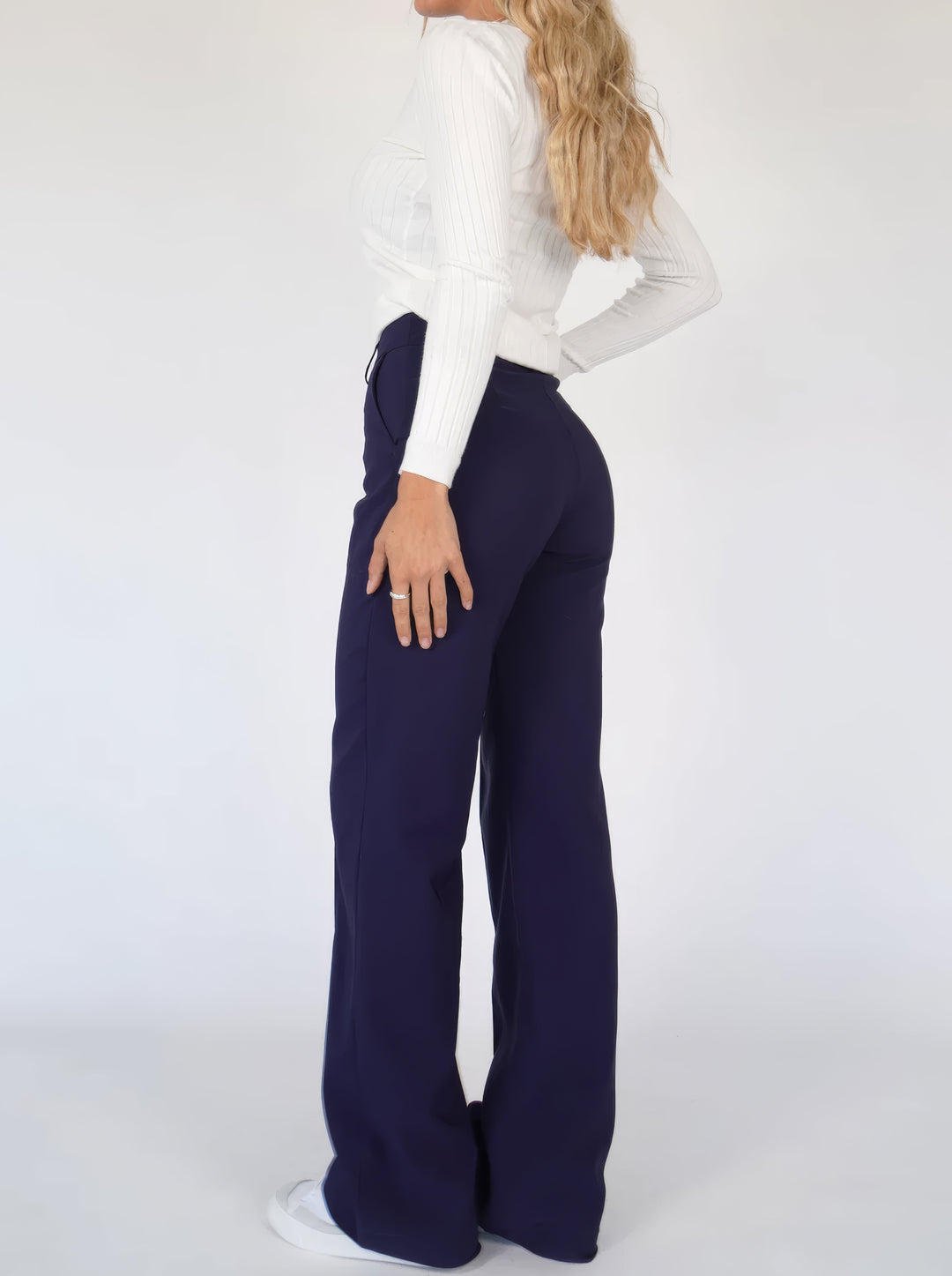Arna | Elegant High-Waist Trousers with Straight Leg