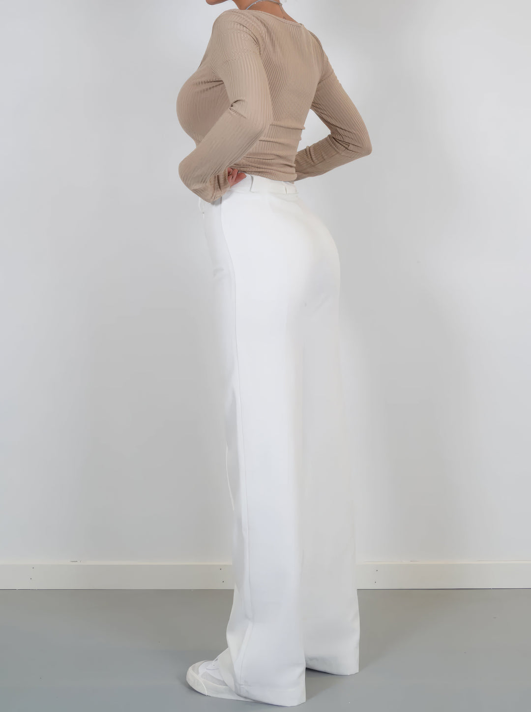 Arna | Elegant High-Waist Trousers with Straight Leg