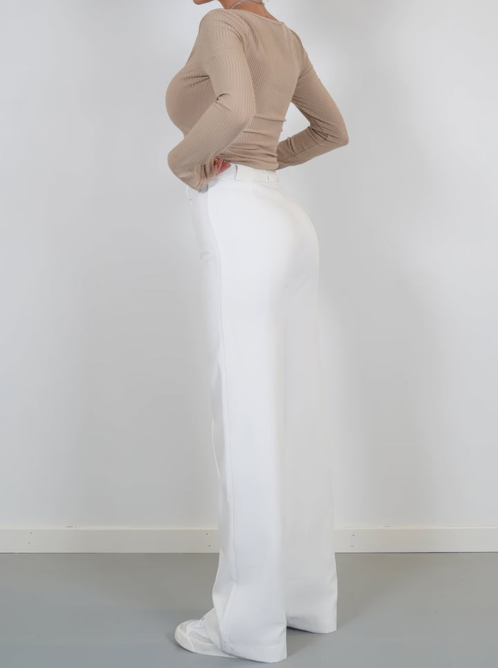 Arna | Elegant High-Waist Trousers with Straight Leg