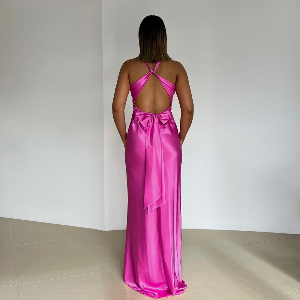 Jalena | Satin Evening Dress with Elegant Cut and Luxury Shine Gala Dresses