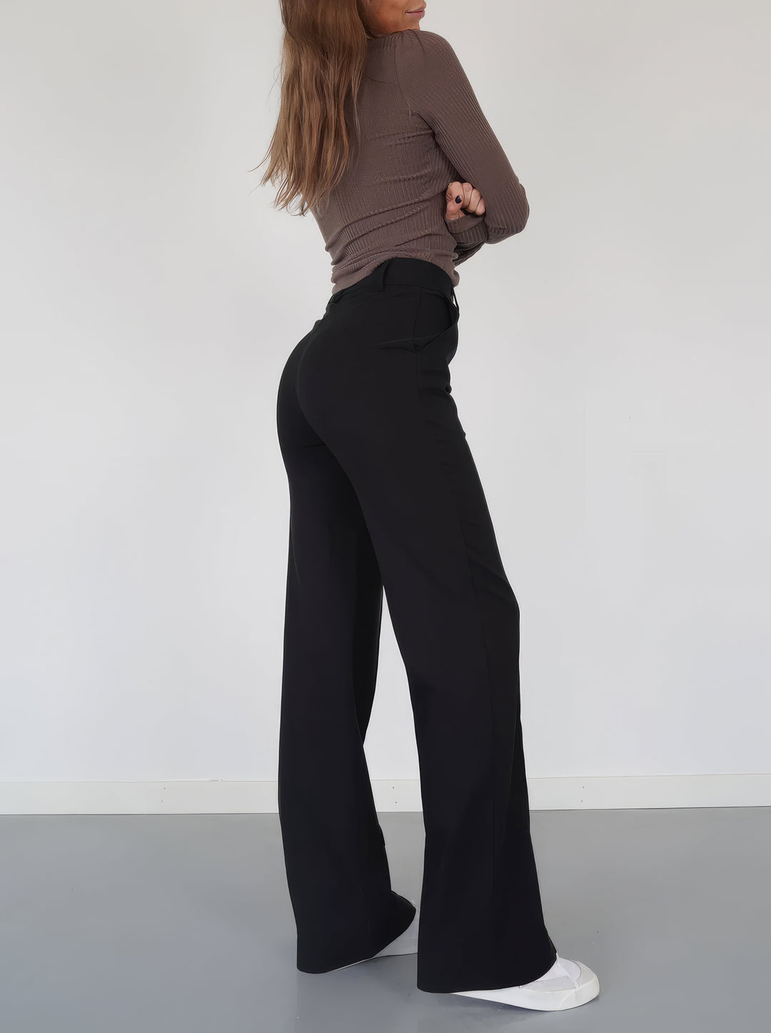 Arna | Elegant High-Waist Trousers with Straight Leg
