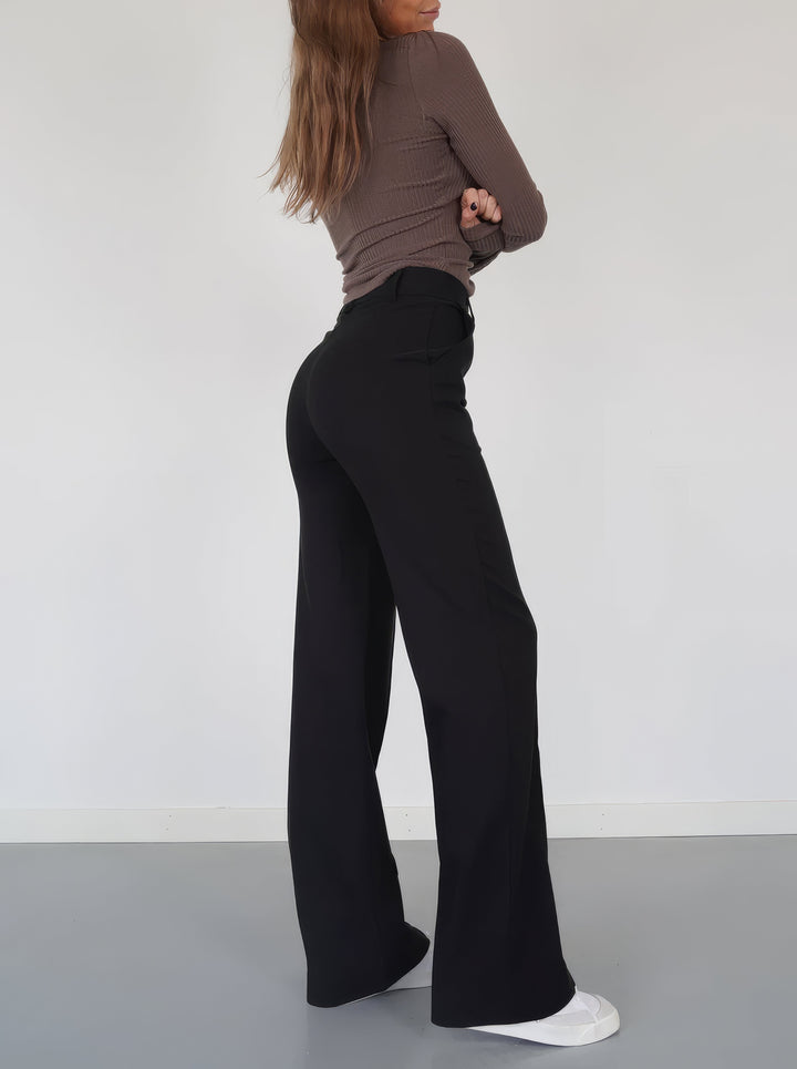 Arna | Elegant High-Waist Trousers with Straight Leg