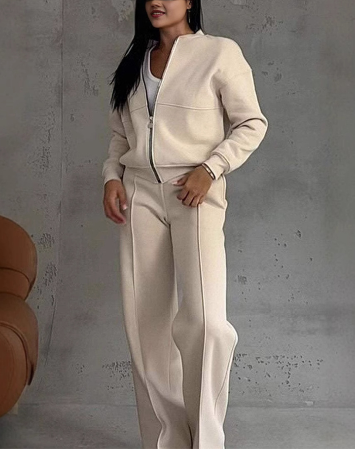 3-Piece Women's Tracksuit with Zipper