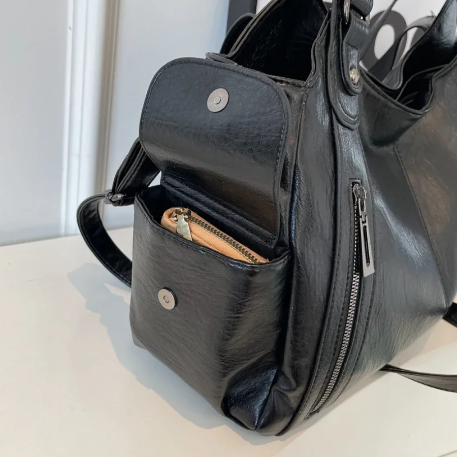 Stylish Luxury Women's Shoulder Bag with Zipper
