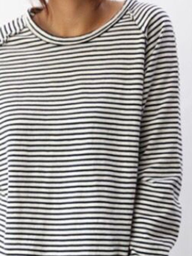 Annabela | Striped Casual Long Sleeve Shirt