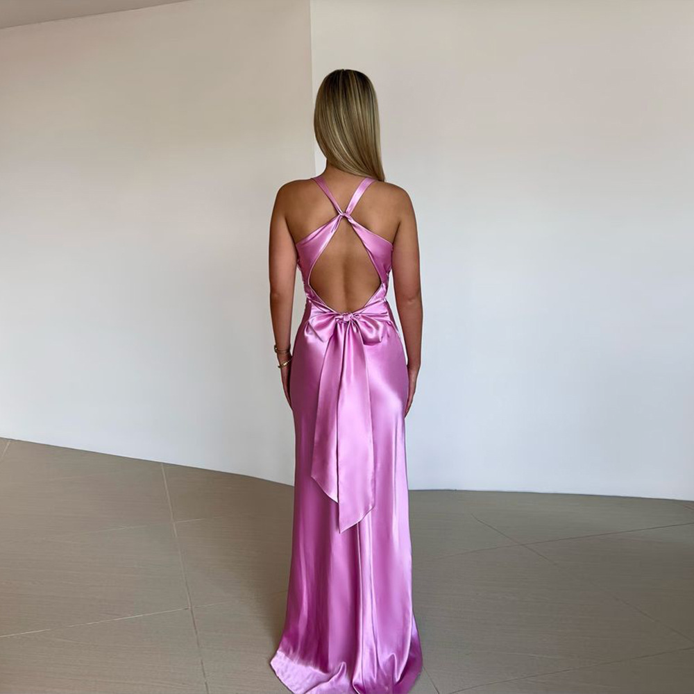 Jalena | Satin Evening Dress with Elegant Cut and Luxury Shine Gala Dresses