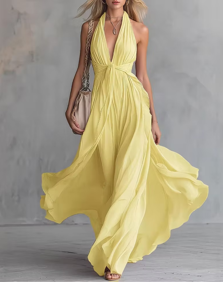 Maxi Dress for Women with Chiffon and Flowing Fit