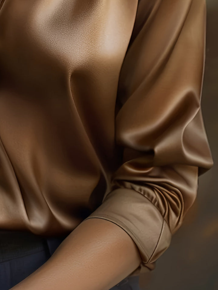 Luxury Blouse for Women with Button Closure and Long Sleeves