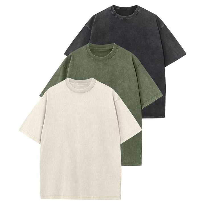 Trendy Women's 3-Pack Oversized T-Shirt Set with Loose Fit