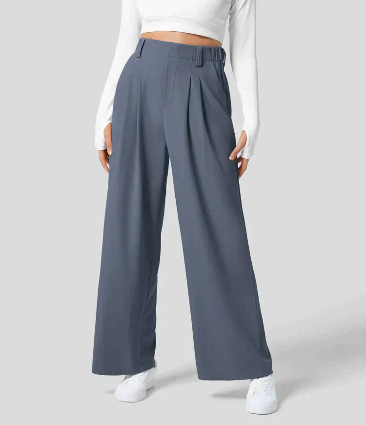 Anneliese | Pleated Wide-Leg Trousers