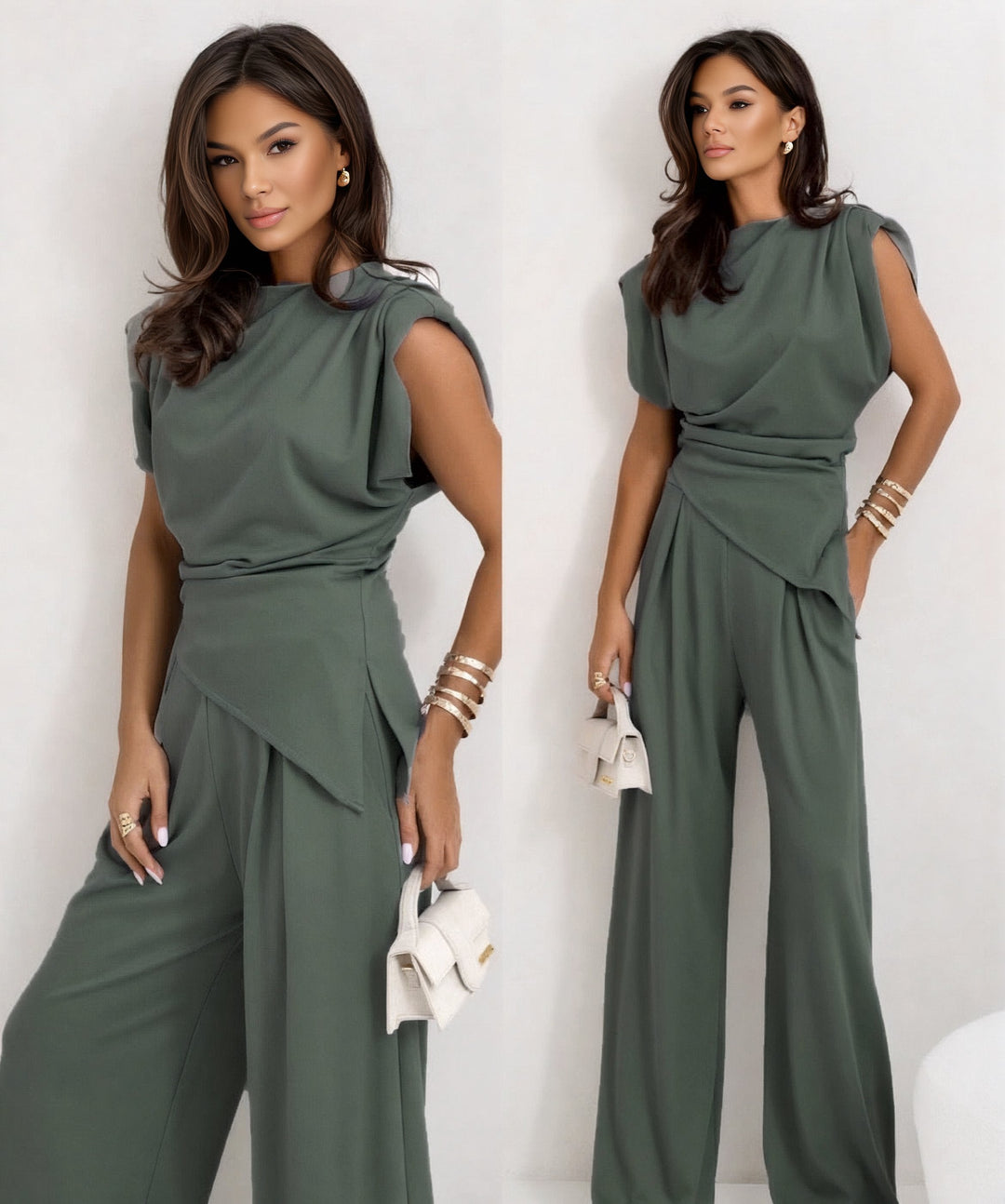Jade | Chic Sleeveless Two-Piece Set