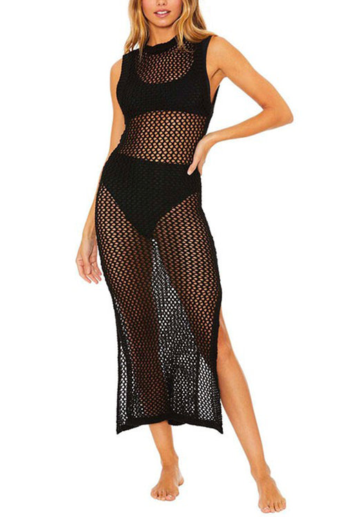 Zephyra | Seamless Bikini Cover-Up Dress with Side Slit