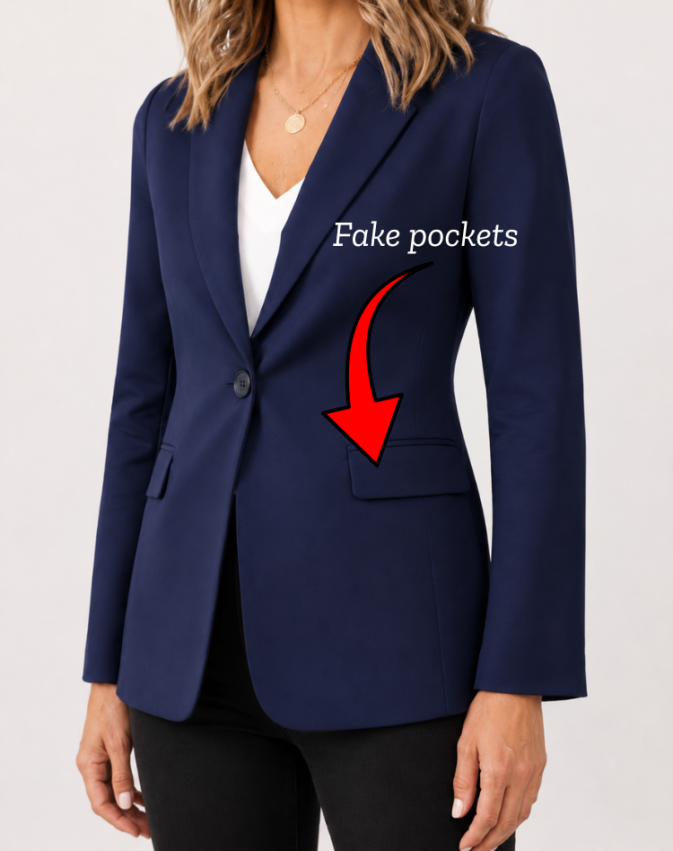 Women's Elegant Blazer With Tailored Fit And Lapel Collar