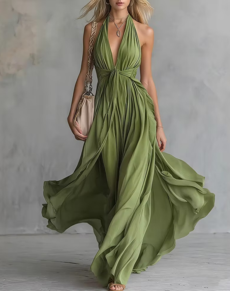 Maxi Dress for Women with Chiffon and Flowing Fit