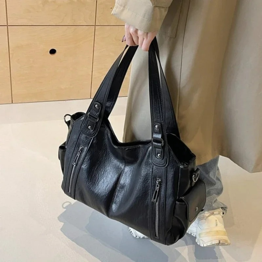 Stylish Luxury Women's Shoulder Bag with Zipper