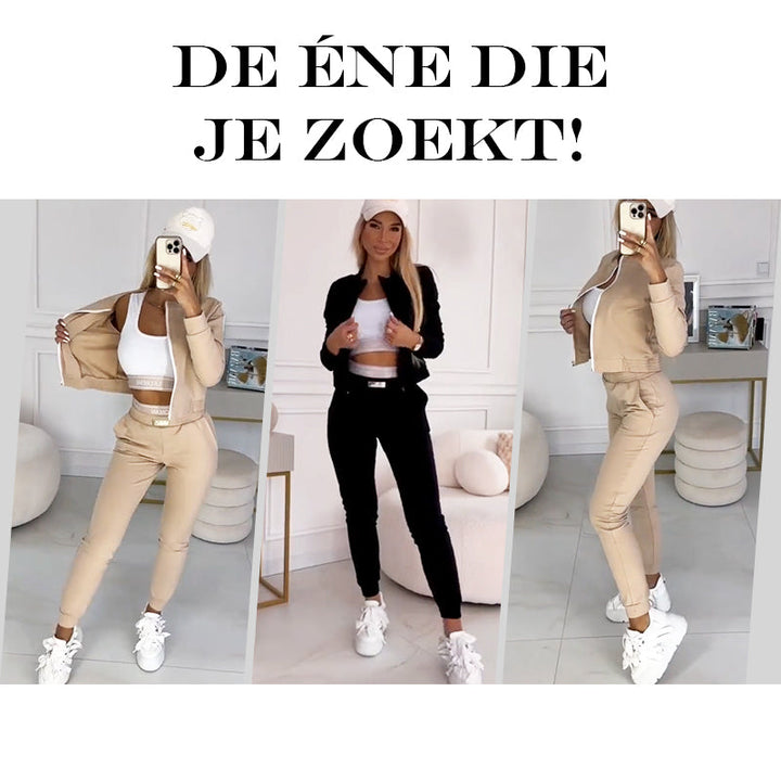 3-Piece Women's Tracksuit with Zipper