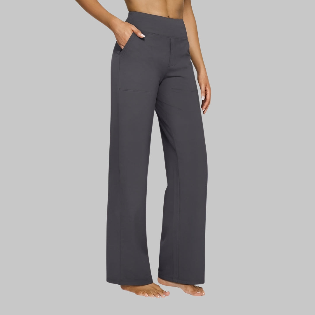 Stylish Women's Pants with High Waist and Pockets