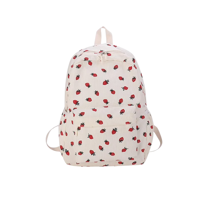 Genni | Backpack with Strawberry Print