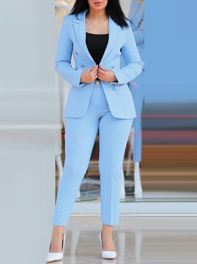 Chic Elegant 2-Piece Blazer Women's Set