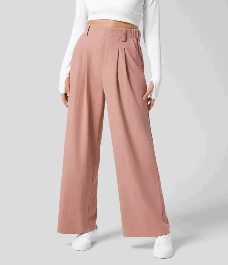 Anneliese | Pleated Wide-Leg Trousers