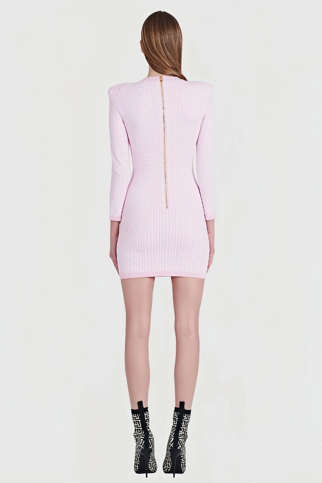 Heeva | Knitted Bodycon Mini Dress with Texture