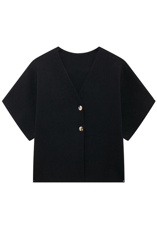 Stylish Airy Top for Women with V-Neck and Buttons